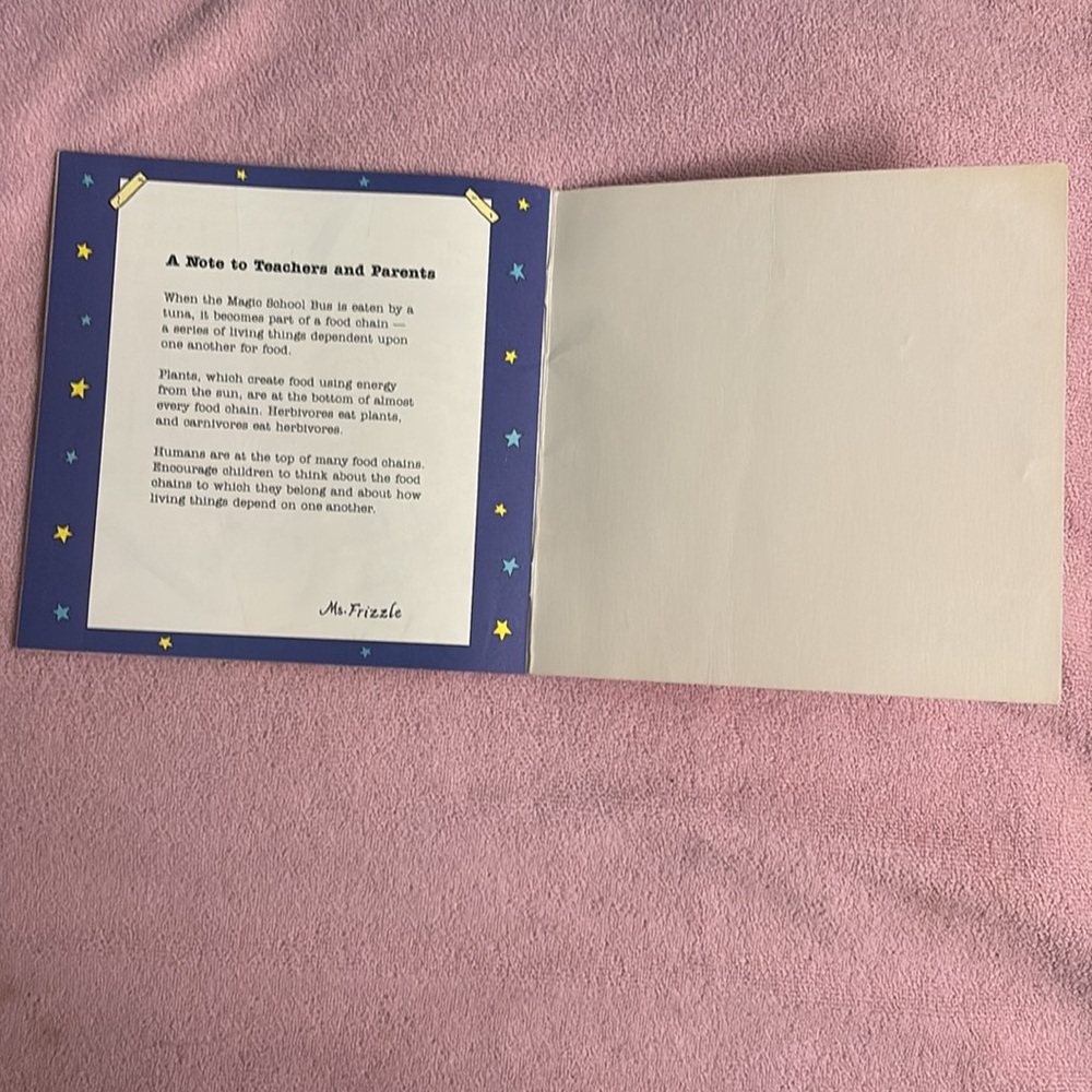 1995-1996 Magic School Bus books (food chain and how things grow) & Notebook - Picture 9 of 16